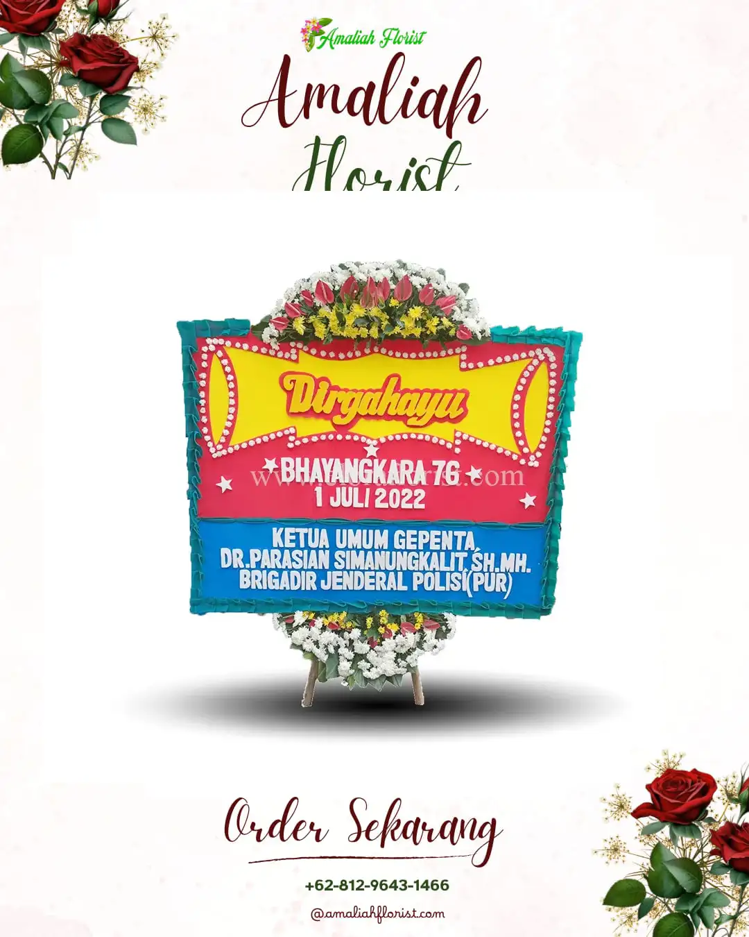 Papan Bunga HUT Ulang Tahun Bime